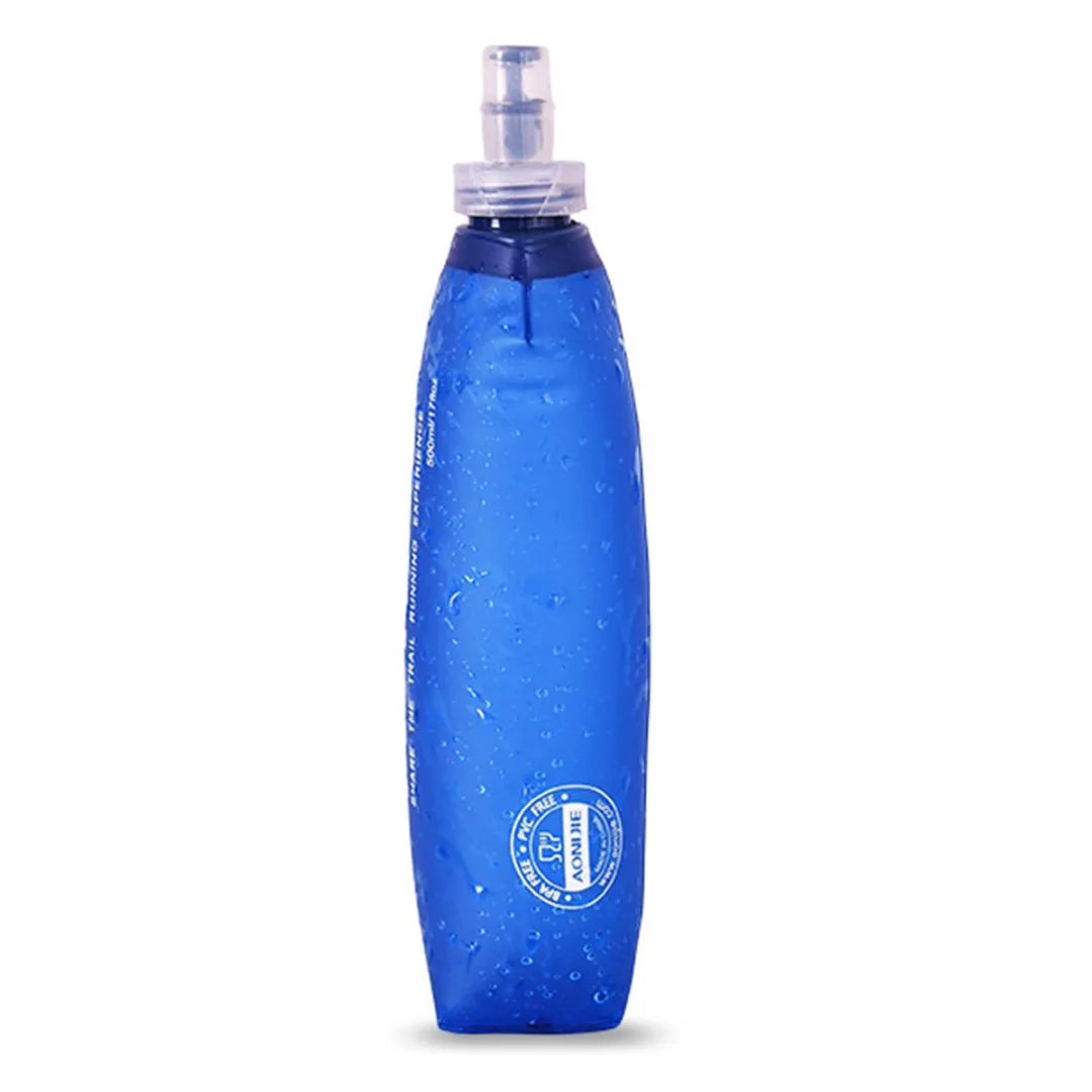 2017 New 170/250/ 500ml TPU Outdoor Foldable Water Bag Soft Flask Squeeze Portable for Sport Running Drinking Water Bottle Bags