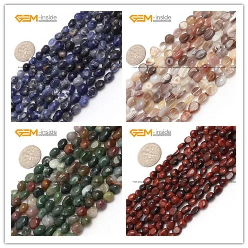 6x8mm Freeform Olivary Beads Many Material Fashion...