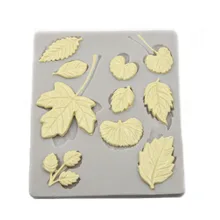 Красивые листья гинкго Форма помадка для тортов декоративные силиконовые формы листок розы шоколадное печенье силиконовые формы