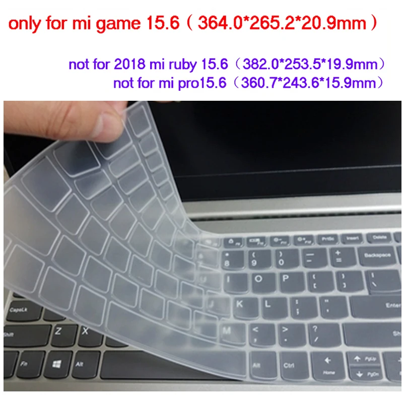 

Russian Silicone Keyboard Cover For Xiaomi Mi Game 15.6 Inch Mibook 15 Mi Gaming 15.6 Laptop Notebook Skin Protector film