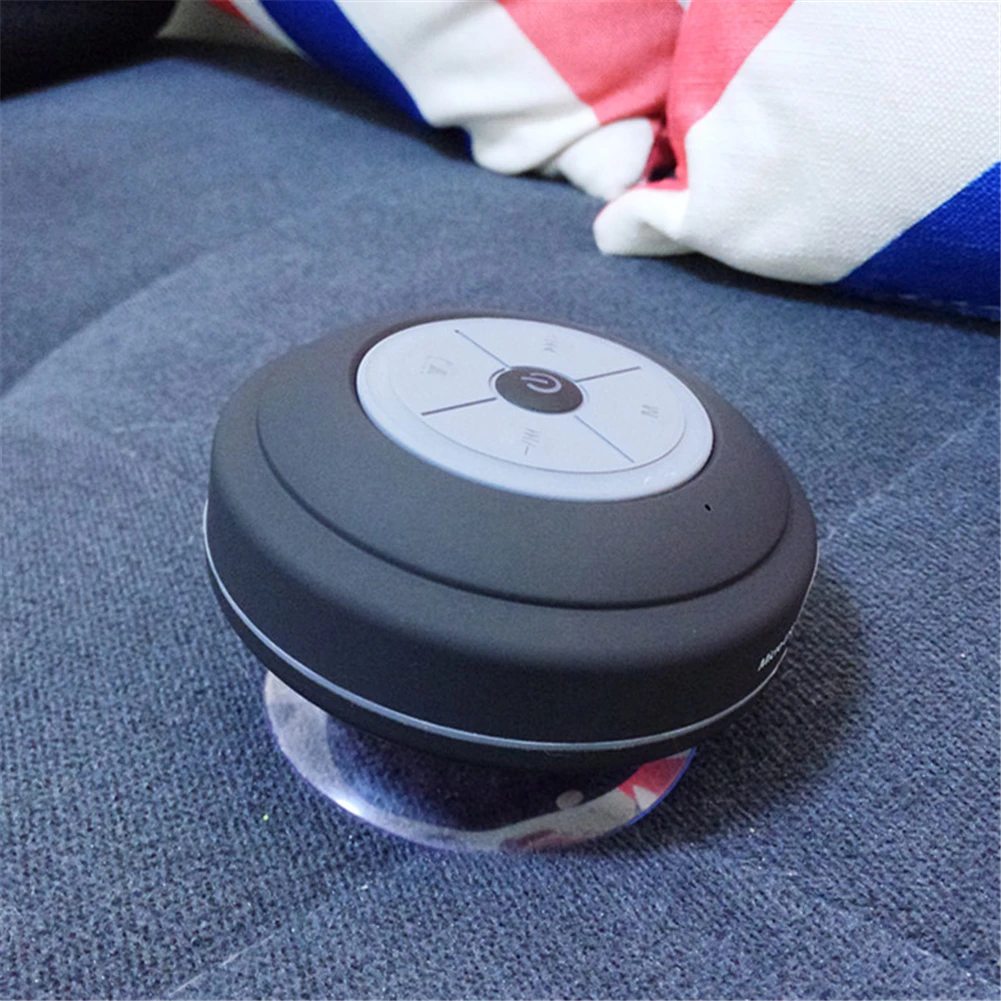 Водостойкая bluetooth-колонка со светодиодный лампой на присоске Беспроводная ванная машина динамик для мобильных телефонов Поддержка Hands-Free Data Card