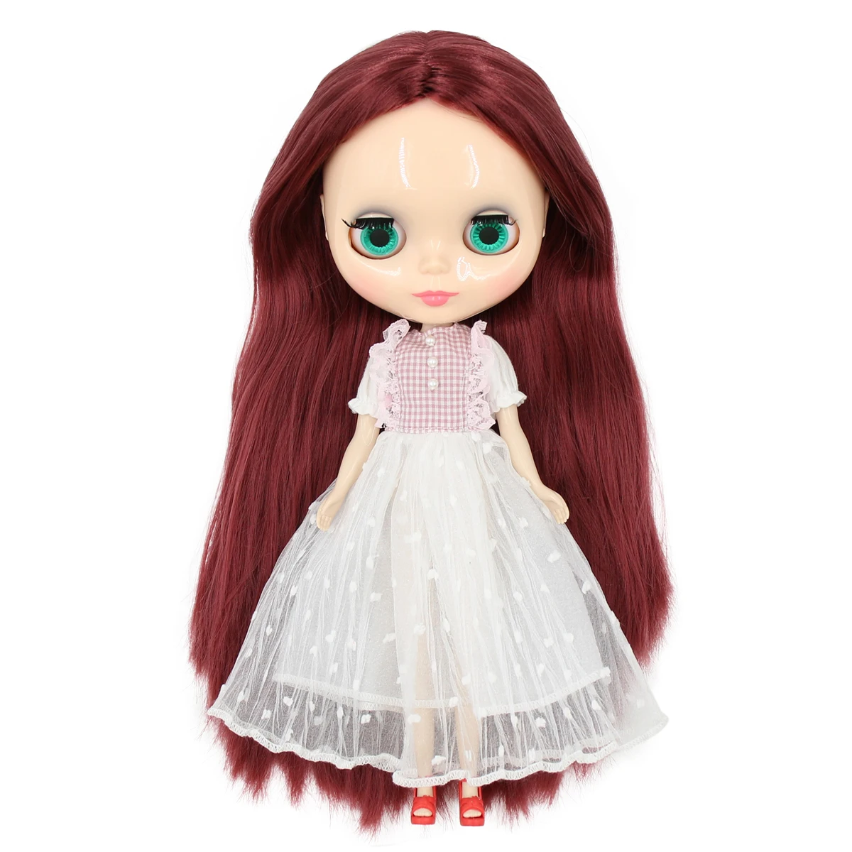Ледяная фабрика blyth кукла 1/6 bjd натуральная кожа нормальное тело красные волосы BL12532 30 см