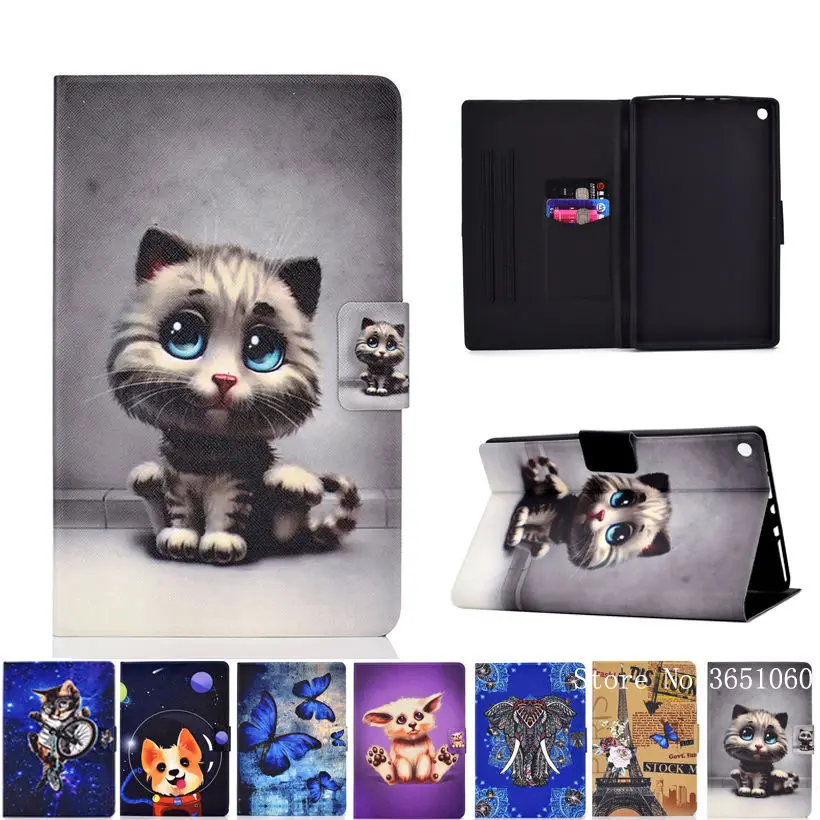 Чехол с милым котом для Amazon New kindle Fire HD 8 2018 2017 2016 Funda чехол HD8 6th 7th 8th Generation Capa|Чехлы
