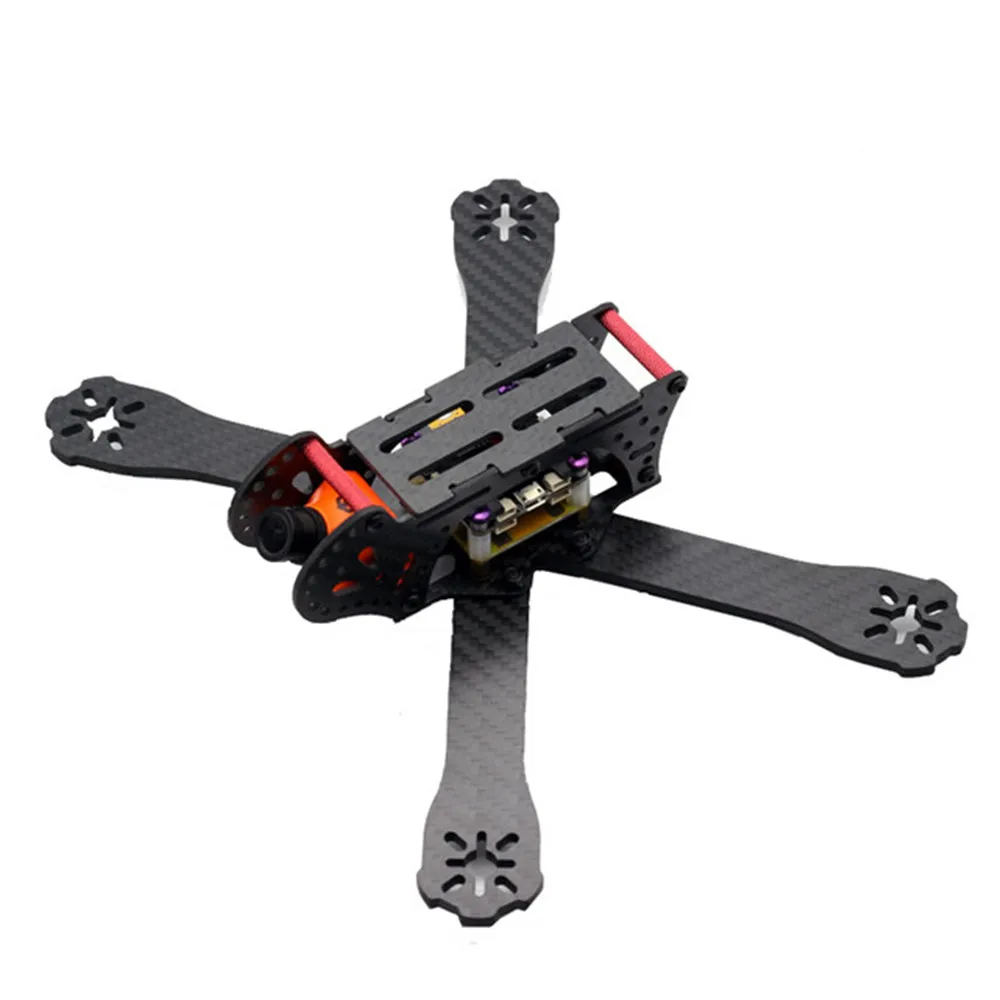 Beste HSKRC AL220 220mm Wielbasis 4mm Arm 3 k Carbon Fiber Racing Drone Frame Kit w 5 v 12 v PDB voor RC Drone Quadcopter FPV Racing