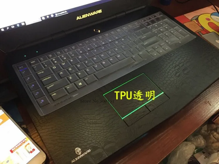 17,3, 15,6 дюймов, ультра тонкая клавиатура из ТПУ, защитный чехол для Dell Alienware 17 R3 Area-51m M17 M15 Gaming 17r5 15r4 r3