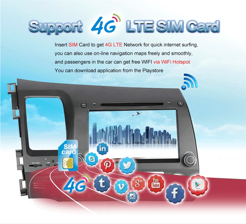 Excellent KiriNavi Octa core 4G LET android 7 car multimidia autoradio for honda civic car audio dvd 2006 - 2011 gps support 4K Video 4G 2 Excellent KiriNavi Octa core 4G LET android 7 car multimidia autoradio for honda civic car audio dvd 2006 - 2011 gps support 4K Video 4G 2