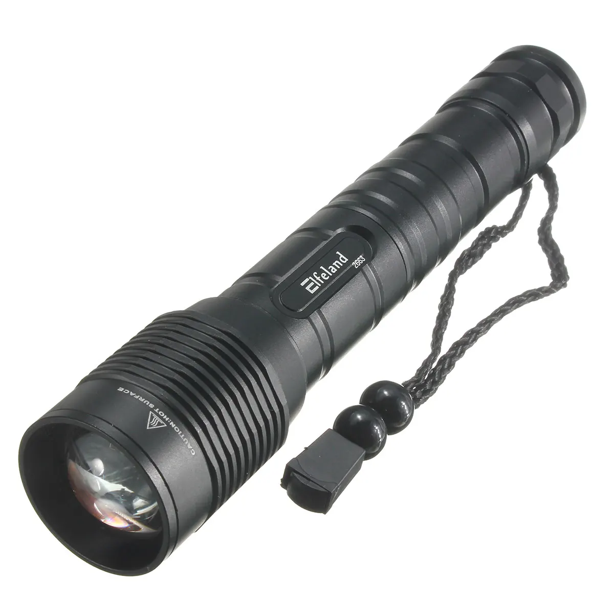 

Elfeland Super Bright Waterproof 5 modes 4000Lumens T6 LED light lamp Zoom Zoomable 18650 26650 Flashlight Torch for camping