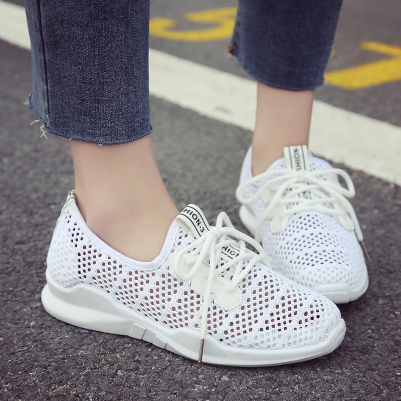 

Fashion Casual Shoes Woman Summer Comfortable Lightble Mesh Flats Female Platform Sneakers Women Outdoor For Girls