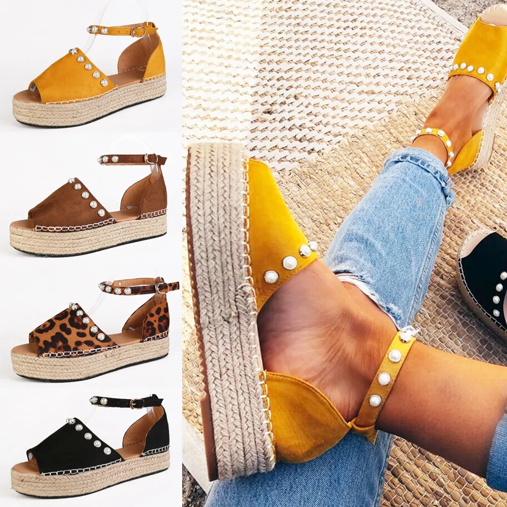 shoes woman sandals high heels women sandals flat casual shoes summer sandals women 2019 summer shoes genuine platform