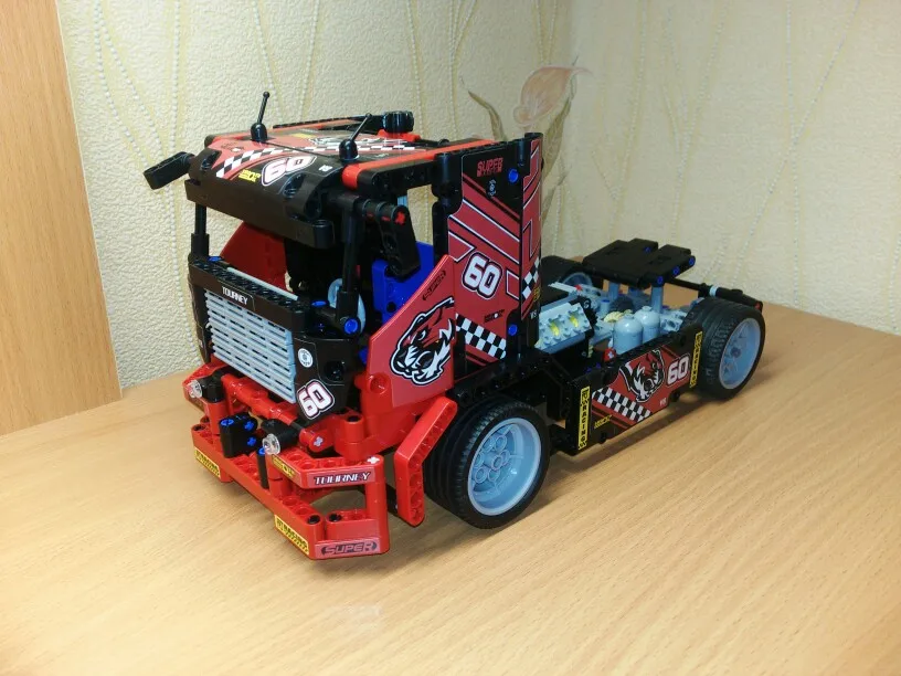 624 шт. гоночный грузовик 2 модели в 1 автомобили трансформируемые Модели Строительные блоки наборы DIY игрушки для мальчиков