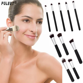 

Free Shipping Professional 10pcs/set Soft Cosmetic Make up Brush Set Foundation Blending Blush Makeup Tool Powder Eyeshadow kit