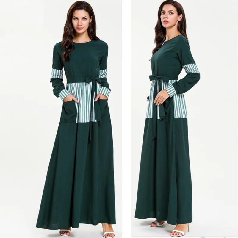 Абая Дубай мусульманское платье джилбаб для женщин Caftan кафтан эльбисе Рамадан