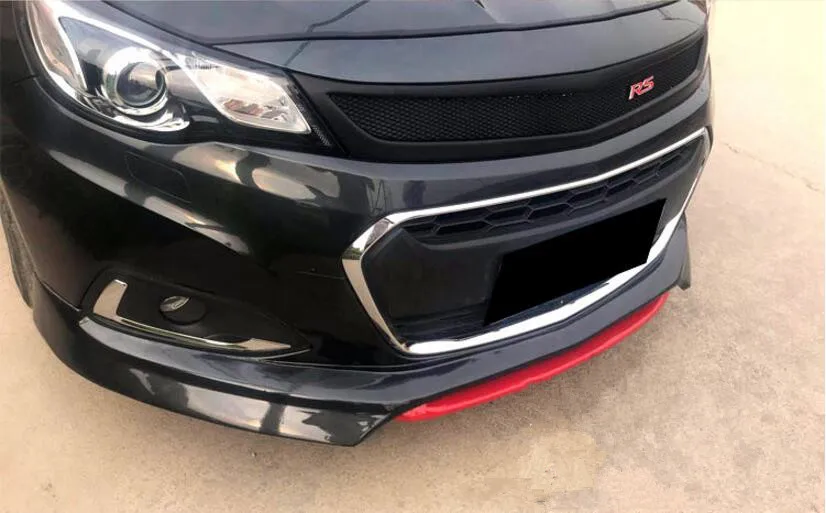 

ABS BLACK UNPAINTED CAR FRONT BUMPER RACING GRILLS GRILLE AROUND TRIM COVER FOR Chevrolet Malibu 2016 2017 2018 2019