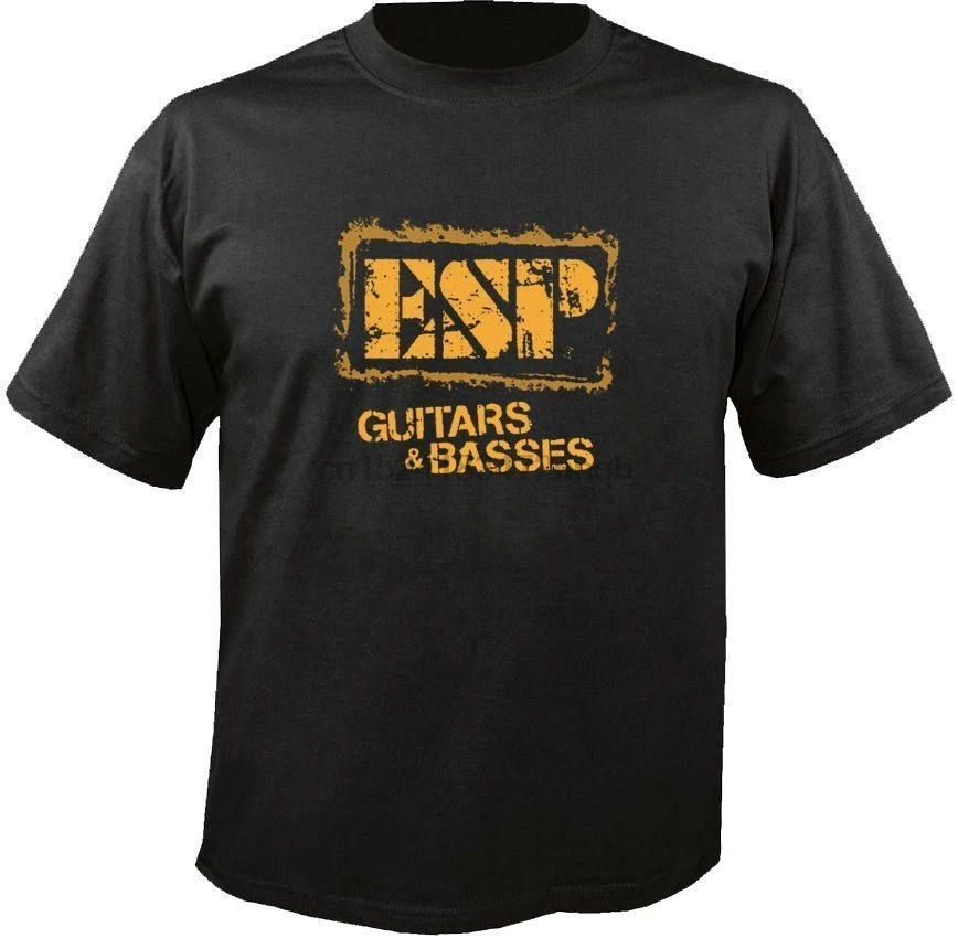 

ESP Guitars Basses T-Shirt Printed T Shirt Fashion Brand Top Tee Summer Men& Brand Clothing O-Neck