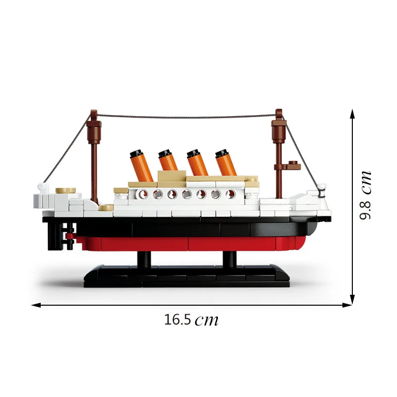 Sluban 0576 194 шт. строительные блоки игрушки RMS Titanic ShipTitanic Лодка 3D модель обучающая Подарочная игрушка для детей DIY