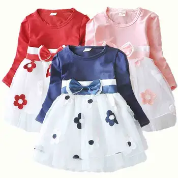 

Baby Children's Summer Dress Girl Lace Flower Baptism Clothes Infant Girl Birthday Party Dress Princess Ballet Christmas Dress