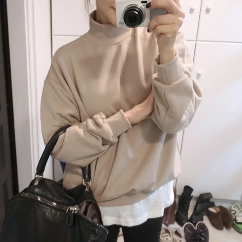 

2017 Winter Thick Sweatshirt Women Kawaii Plus Size Female Sweatshirt Fleece Warm Hoodie Sweatshirt Pullover Top For Women