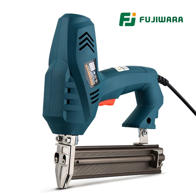 Goedkoop Fujiwara Elektrische Nagel Pistool 1 Gebruik 2 Gebruik Nail Nietmachine F30 Rechte Schiethamer Houtbewerking Gereedschap Nail uitwerpen Apparaat
