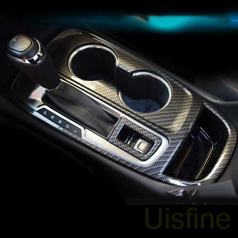 

Central control decorative frame interior ABS carbon fiber gear decorative panel stickers For Chevrolet Equinox 2017 2018 2019