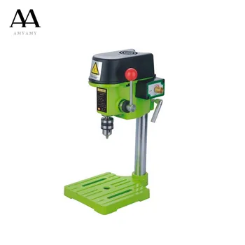 Best AMYAMY Mini Bench Drill Electric Drill Press Small Power Drilling Tools 220V 480W 10mm Clamp Chuck 5159A