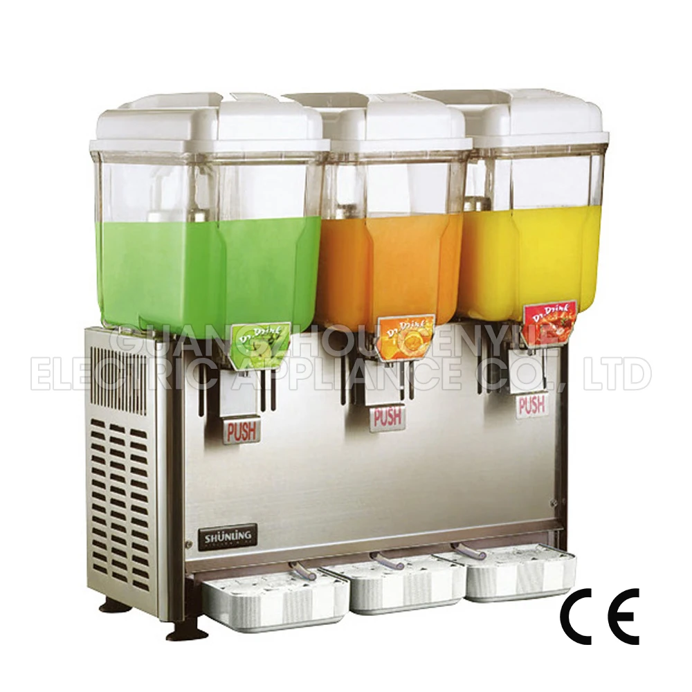 SL003 3P commercial triple tanks refrigeration beverage dispenser best price juice machinein