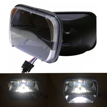 

2PCS 7x6 LED Headlight H4 Light 30W for Jeep Wrangler YJ Cherokee Comanche 6054