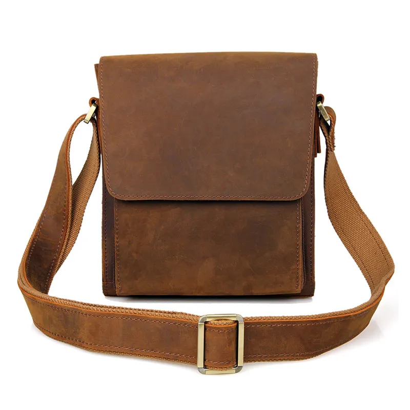 

Genuine Leather Men's Shoulder Bag Genuine Cow Leather Men Messenger Bag Sling Bag