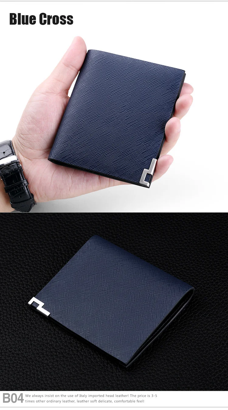 Ультратонкий мини-дизайн, мужской кошелек из натуральной кожи, бумажник для карт, мужской мини-кошелек PL189
