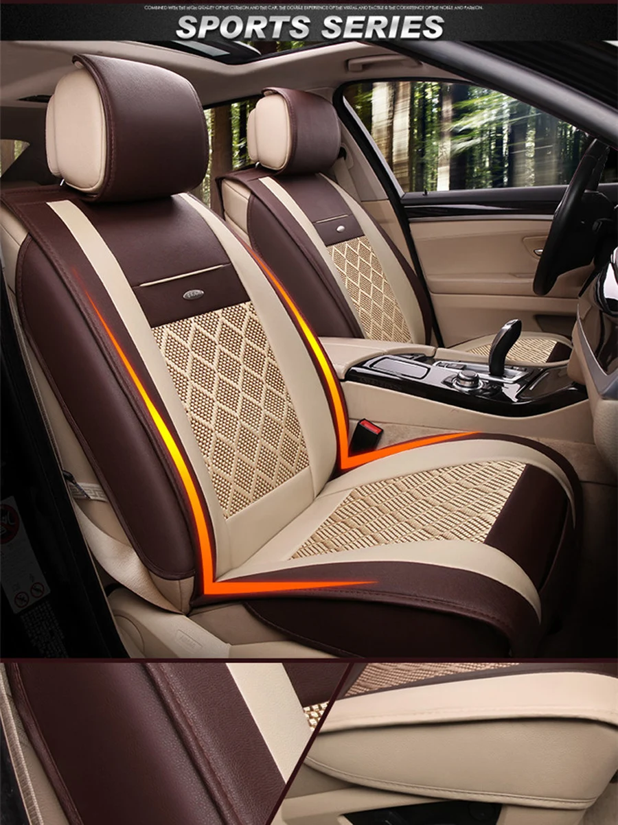 Спереди и сзади) универсальные шелковые чехлы для сидений автомобиля для Toyota RAV 4/FORTUNER/4runner/Land Cruiser/COROLLA/CAMRY автомобильные аксессуары