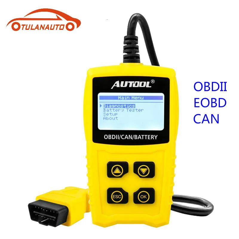 

TULANAUTO OBD2 12V Code Reader Battery Tester CS330 for OBDII EOBD CAN Automotive Scanner Car OBD Diagnostic Tool