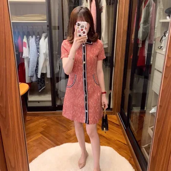 

2019 Mini Dress Sexy Celebrity Backless Patchwork Button Women Turn-Down Collar Night Club Body con Party Dresses Wholesale