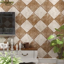 Beibehang moderna simulación rombo azulejo PVC papel pintado moderno de lujo vinilo papel de pared rollo sala de estar 3D papeles tapiz decoración del hogar