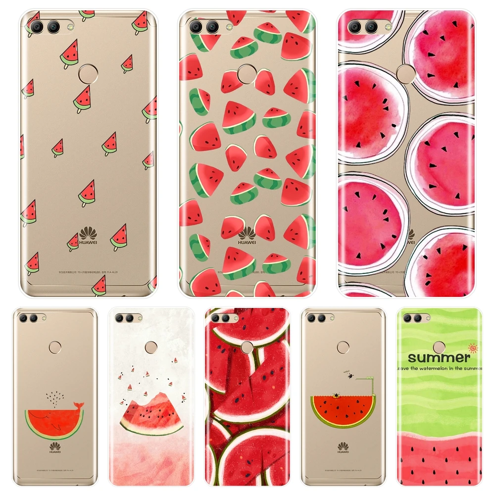 

Soft Silicone Phone Case For Huawei Y3 Y5 Y6 Y7 2017 II Pro Watermelon Fruits Back Cover For Huawei Y5 Y6 Y7 Prime 2018 Y9 2019