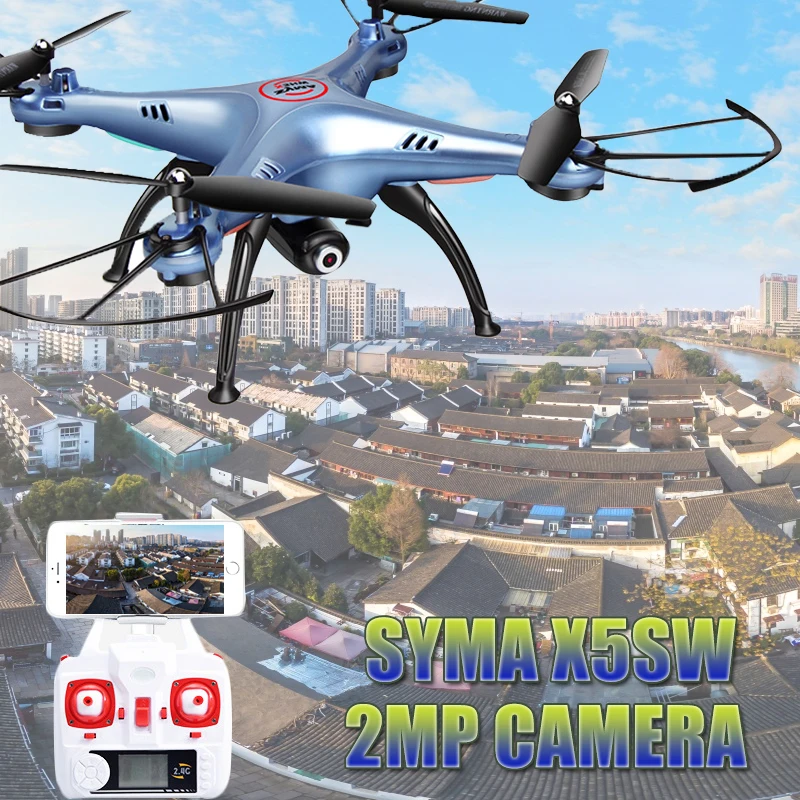 

2MP RC Drone Syma X5HW FPV RC Quadcopter mini Drone with Camera 2.4G 6-Axis RC Helicopter Drones With Camera HD dron aircraft