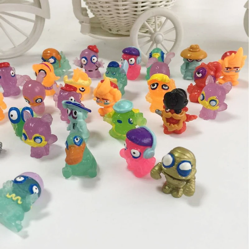 

10pcs/set Cute Mini Sucker Pvc Model Marine Land Strange Monster Small Animal Sucker Action Figures Kids Toy Capsule Children