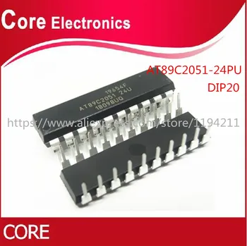 

50PCS AT89C2051-24PU AT89C2051 MCU 8BIT 2KB FLASH DIP-20