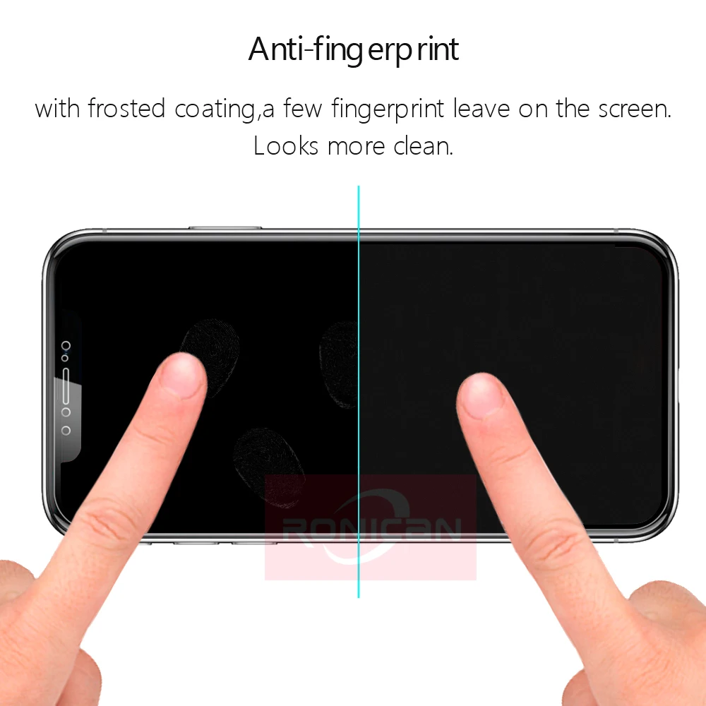 Полное покрытие матовое закаленное стекло для iPhone X XS Max матовая защитная пленка для экрана против отпечатков пальцев для iPhone XR