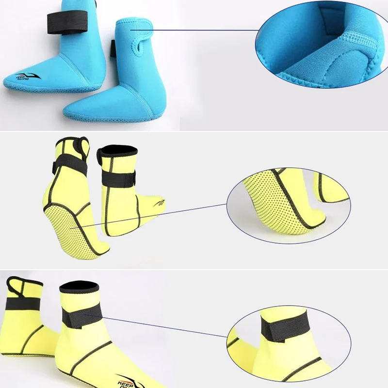 3 мм неопрен подводное плавание обувь носки пляжные сапоги гидрокостюм Защита от царапин потепление Нескользящие зимние обувь для плавания