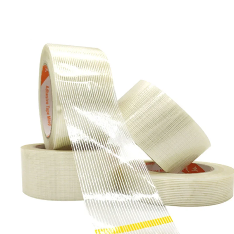 1pcs(50M) Strong glass fiber tape transparent striped single side