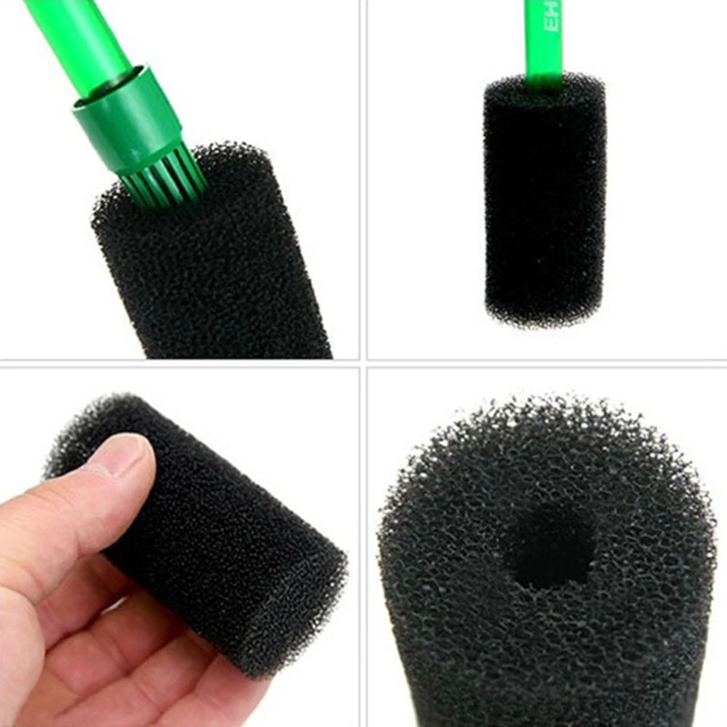 

2pcs Fish Tank Aquarium Filter Suction Mouth Protection Cotton Sponge Protector Cover Fine Crystal Shrimp Breeding Barrel