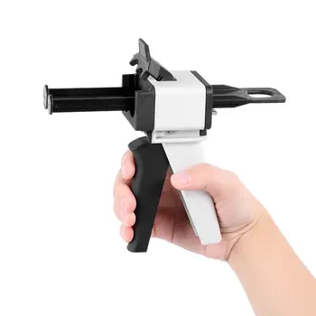 

Dental Impression Mixing Dispensing Gun Universal Dispenser Handgun Silicon Rubber Dispenser Gun1:1 /1:2 Caulking 50ml Tool