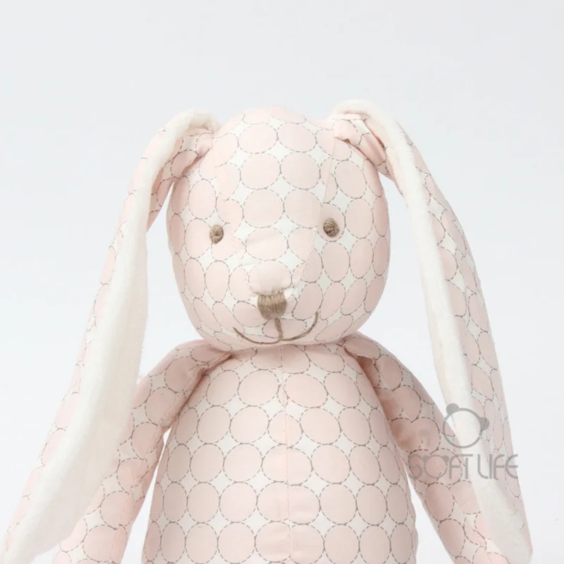 30CM Lovely Rabbit Plush Dolls Toy Long Ear Bunnies Kids Stuffed Animals Soft Toys Pink Blue Bunny Fluffy Hare Cushion juguetes  (4)