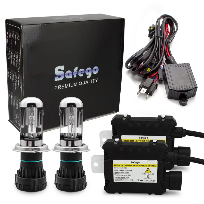 10 шт./набор dc 12v 55 Вт h4 Биксеноновые ксеноновые фары &quotkit bixenon&quot комплект H4-3 Хило bi