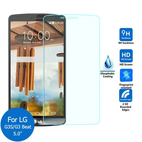 

2PCS For LG G3S Safety Tempered Protective Glass Fil On G3 S vigor G 3 Beat F470 D722K LS885 D728 Screen Protector