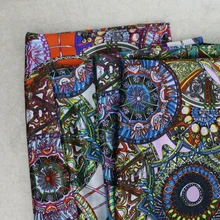 Винтажный цветочный мягкий текстиль Tissu Charmeuse атласная ткань богемный