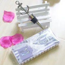 Подарок на свадьбу и подарки для гостей-стикеры морской тематики якорь бутылки вина Пробка праздничный сувенир 100 шт/партия