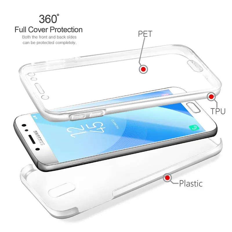 Чехол с полным корпусом для Samsung Galaxy A5 2017 J3 J5 J7 A7 A9 A9s A8 A6 Plus 2018 J6 J4 J8 S8 S9 Note 8 9
