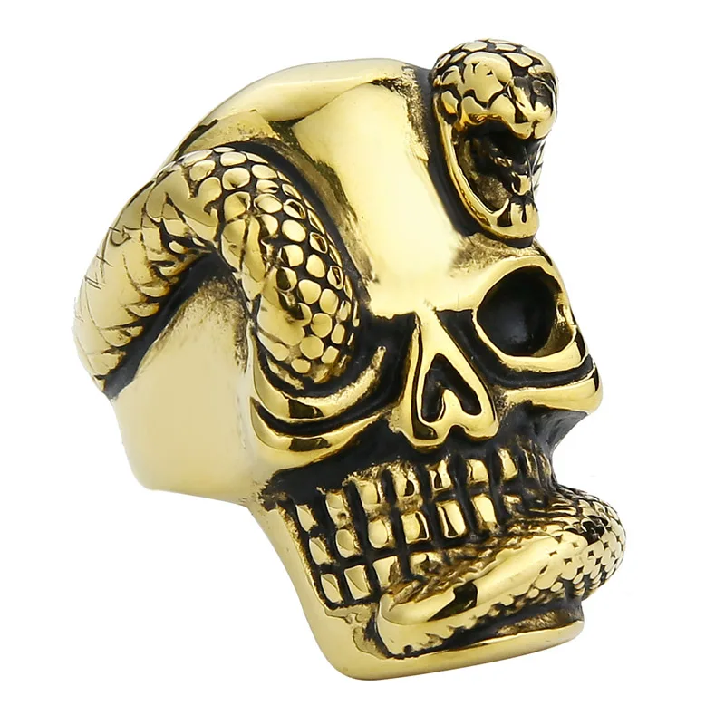 Мужское Винтажное кольцо в стиле панк из нержавеющей стали|band ring|skull ringring for |