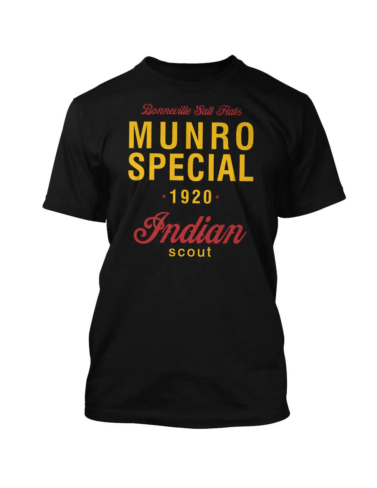 Burt Munro T-Shirt Indian Scout Bonneville Salt Flats Retro T-shirt Sleeve Tee Shirt Homme T Casual Printed | Мужская одежда