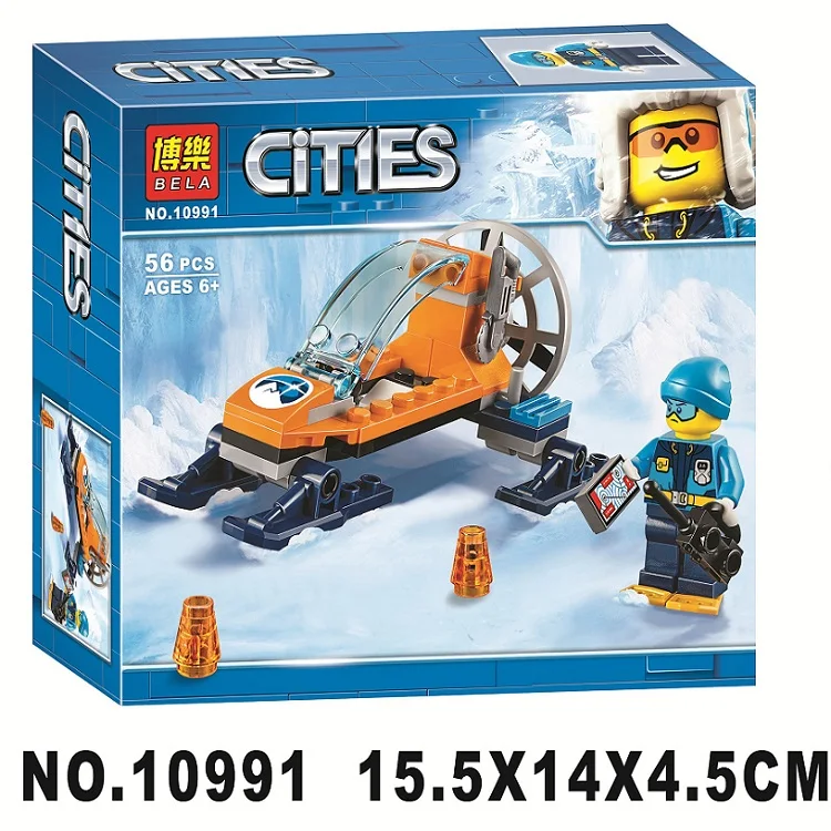 Bela 10991 City Urban Arctic Series Ice Glider Explore Building Block Bricks Toys Compatible With Legoings 60190 | Игрушки и хобби
